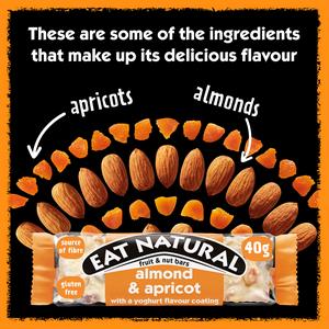 Eat Natural Almond Apricot with a Yoghurt Coating Fruit & Nut Bars 40g - gallery image 3