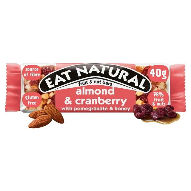 Eat Natural Almond & Cranberry with Pomegranate & Honey Cereal Bar 40g - gallery image 1