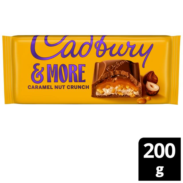 Cadbury Dairy Milk &More Caramel Nut Crunch Chocolate Bar 180g - gallery image 1