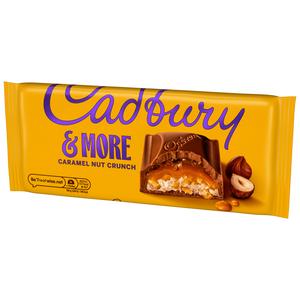 Cadbury Dairy Milk &More Caramel Nut Crunch Chocolate Bar 180g - gallery image 4