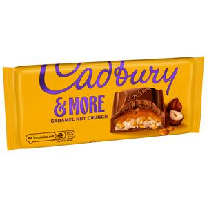 Cadbury Dairy Milk &More Caramel Nut Crunch Chocolate Bar 180g - gallery image 5
