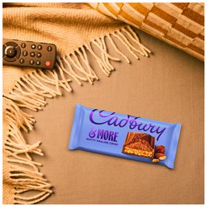 Cadbury Dairy Milk & More Nutty Praline Crisp Chocolate Bar 180g - gallery image 2