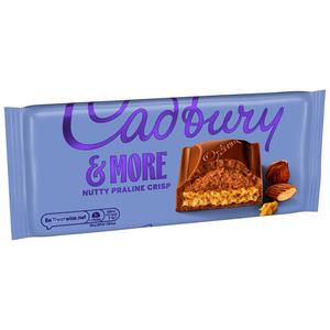 Cadbury Dairy Milk & More Nutty Praline Crisp Chocolate Bar 180g - gallery image 5