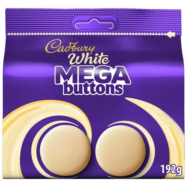 Cadbury White Chocolate Mega Buttons Pouch 192g - gallery image 1
