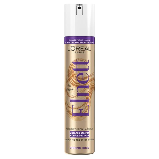 L'Oréal Paris Elnett Hairspray Anti Brassiness For Blonde & White Hair 200ml - gallery image 1