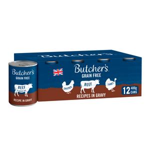 Butcher's Recipes In Gravy Wet Dog Food Tins 12 x 400g - gallery image 4