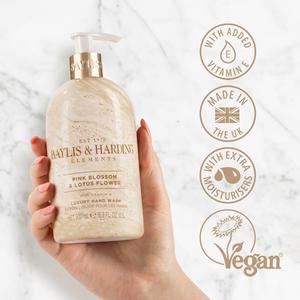 Baylis & Harding Pink Blossom Lotus Flower Hand Wash 500ml - gallery image 2