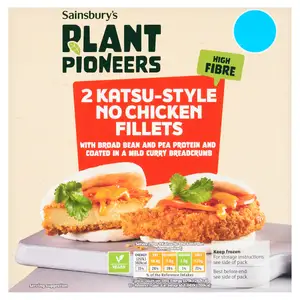 Sainsbury's Plant Pioneers Katsu Style No Chicken Fillets x2 240g