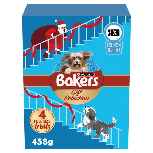 Bakers 458g Christmas Selection Gift Box Dog Treats - gallery image 1