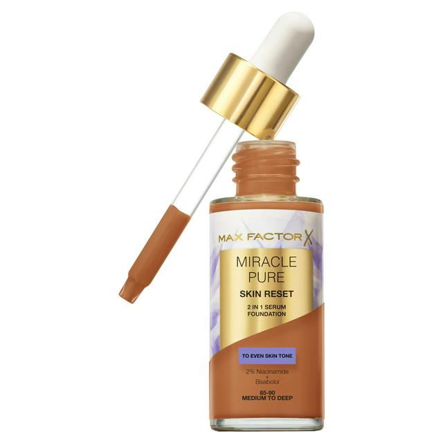 MAX FACTOR Miracle Pure Serum Foundation 85 - 90 Medium to Deep 30ml