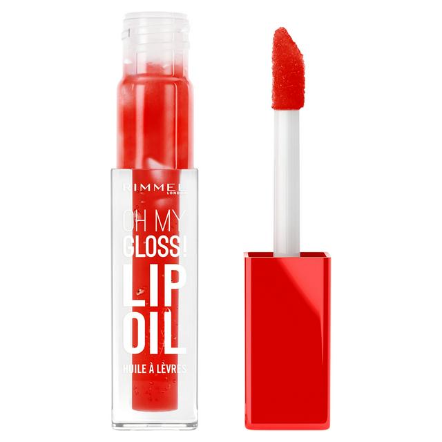 Rimmel London Oh My Gloss Lip Oil 004 Vivid Red - gallery image 1