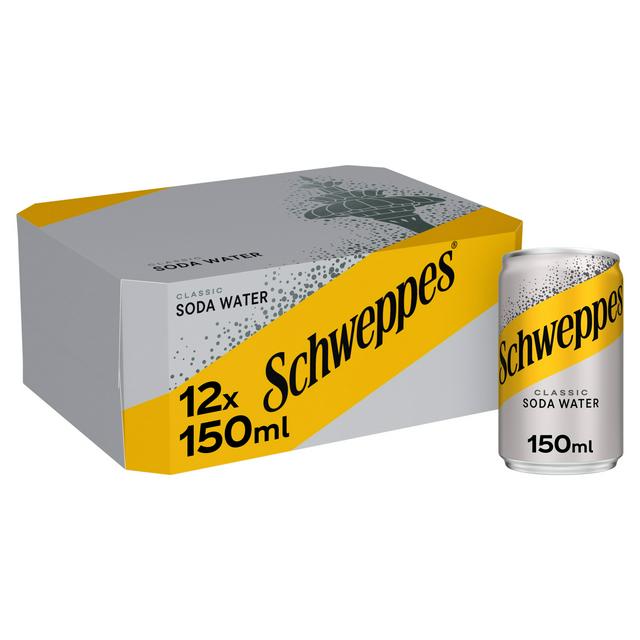 Schweppes Soda Water 12x150ml - gallery image 1