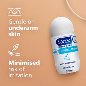 Sanex Dermo Hypoallergenic Antiperspirant Roll On Deodorant 50ml - gallery image 3