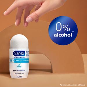 Sanex Dermo Hypoallergenic Antiperspirant Roll On Deodorant 50ml - gallery image 4
