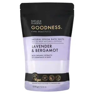 Baylis & Harding Lavender Bergamot Natural Epsom Bath Salts 1kg