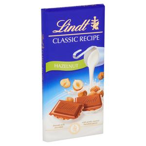 Lindt Classic Recipe Milk Hazelnut Chocolate Bar 100g - gallery image 3