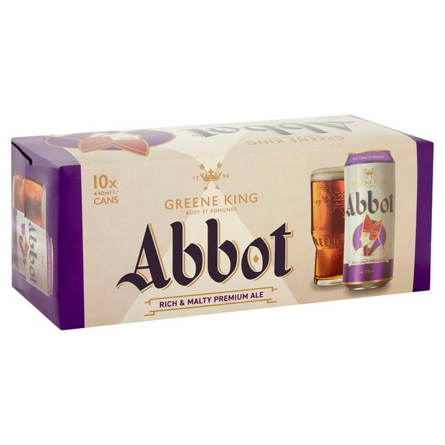 Greene 10 x 440ml King Abbot Rich & Malty Premium Ale Cans - gallery image 1