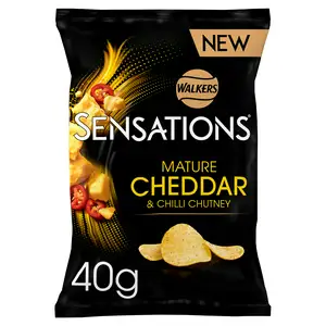 Walkers Sensations Mature Cheddar Cheese & Chilli Crisps 40g