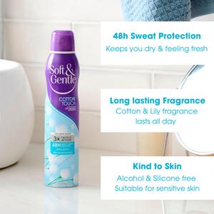 Soft & Gentle Cotton & Lily Anti Perspirant Deodorant 250ml - gallery image 2