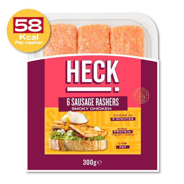 Heck! Smoky Chicken Gluten Free Sausage Rashers x6 300g - gallery image 1