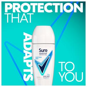 Sure Women Antiperspirant Deodorant Roll On Nonstop Cotton Dry 50ml - gallery image 2