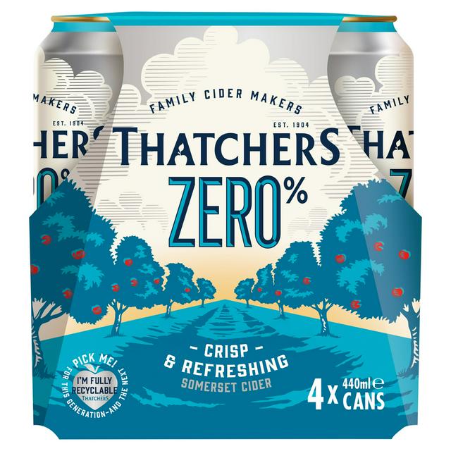 Thatchers 4 x 440ml Zero Apple Cider - gallery image 1