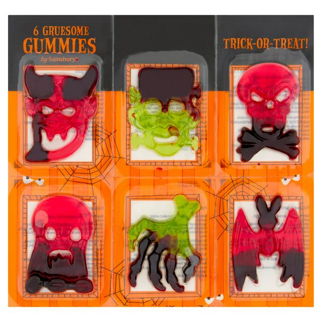 Sainsbury's 6 x 11g Gruesome Gummies Sweets - gallery image 1