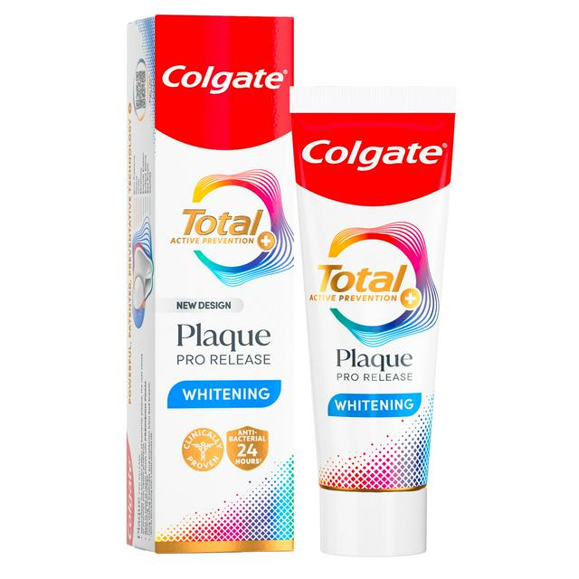 Colgate Total Plaque Pro Release Teeth Whitening Toothpaste 75ml - gallery image 1