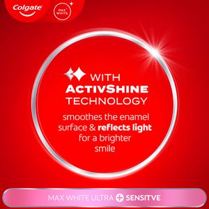 Colgate 75ml Max White Ultra Plus Sensitive Teeth Whitening Toothpaste - gallery image 5