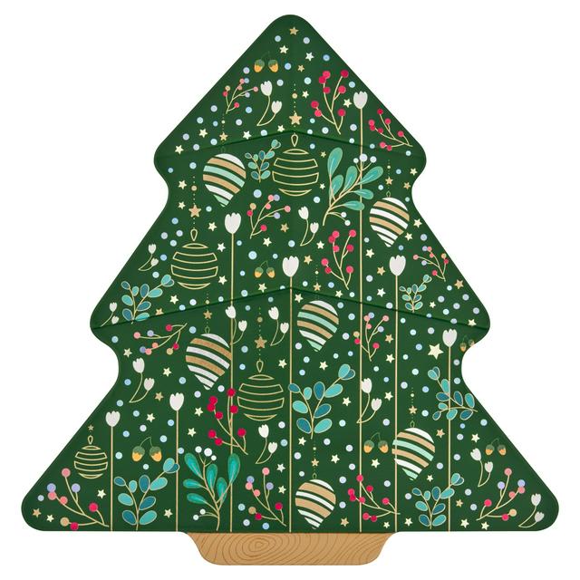 Sainsbury's Chocolate Presents Biscuit Tree Tin 200g - gallery image 1
