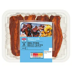 Sainsbury's Ready to Cook BBQ Belly Slices with a Smoky BBQ Glaze 400g