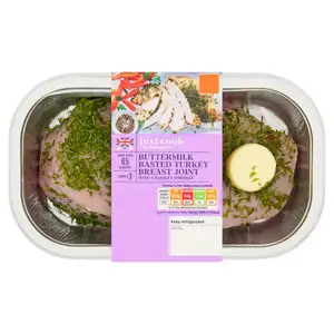 Sainsbury's Just Cook Buttermilk Basted British Turkey Breast Joint 470g (serves 2 to 3)