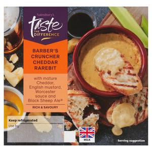 Sainsbury's Barber's Cheddar Rarebit Bake, Taste the Difference 150g