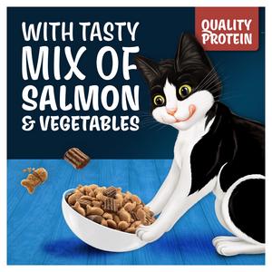 Felix Doubly Delicious Salmon & Vegetables Dry Cat Food 2kg - gallery image 2