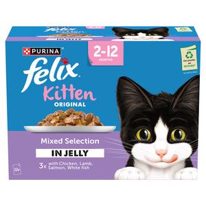 Felix Original Kitten Mixed Selection in Jelly Wet Cat Food 12 x 85g - gallery image 2