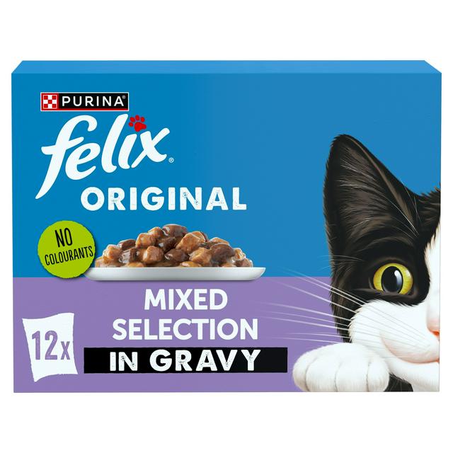 Felix Original Mixed Selection in Gravy Wet Cat Food 12 x 85g - gallery image 1