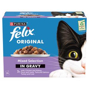 Felix Original Mixed Selection in Gravy Wet Cat Food 12 x 85g - gallery image 2