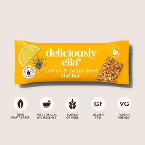 Deliciously Ella 3 x 50g Lemon & Poppy Seed Multipack Oat Bars - gallery image 2