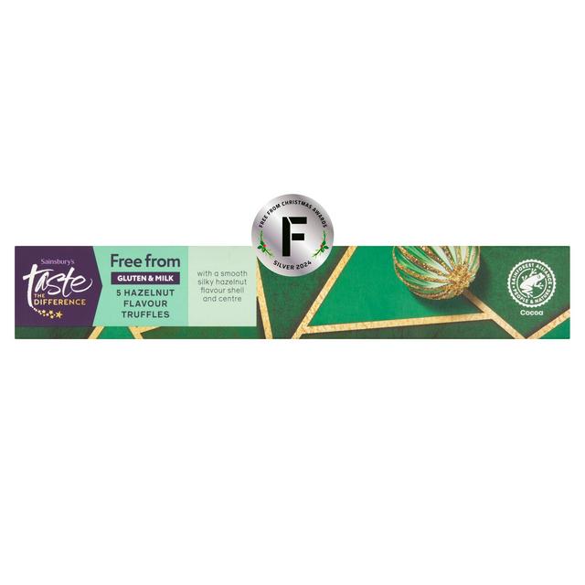 Sainsbury's Hazelnut Flavour Truffles, Taste the Difference x5 50g - gallery image 1