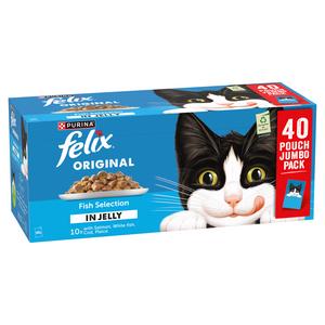 Felix Original Fish Selection in Jelly Wet Cat Food 40 x 85g - gallery image 3