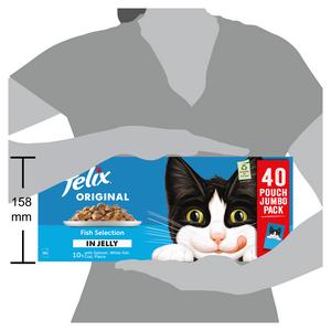 Felix Original Fish Selection in Jelly Wet Cat Food 40 x 85g - gallery image 6