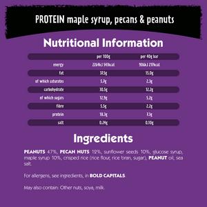 Eat Natural Protein Maple Syrup Pecans Peanuts Fruit & Nut Cereal Bars 3x40g - gallery image 6