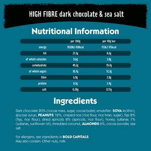 Eat Natural Fibre Dark Chocolate Sea Salt Fruit & Nut Cereal Bars 3x40g - gallery image 6