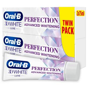 Oral-B 3D White Luxe Perfection Toothpaste 2x75ml