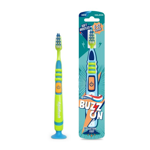Aquafresh Kids Toothbrush Buzz On Battery Powered Ages 6-12 Years - gallery image 1