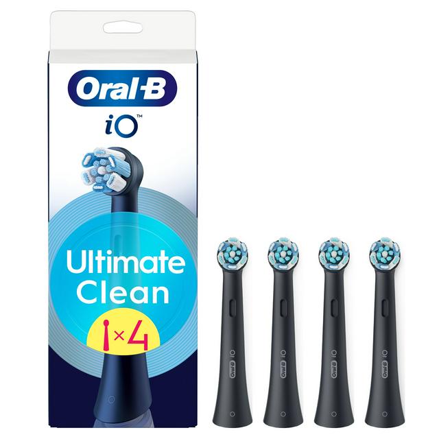 Oral-B iO Ultimate Clean Black Toothbrush Heads 4 Pack