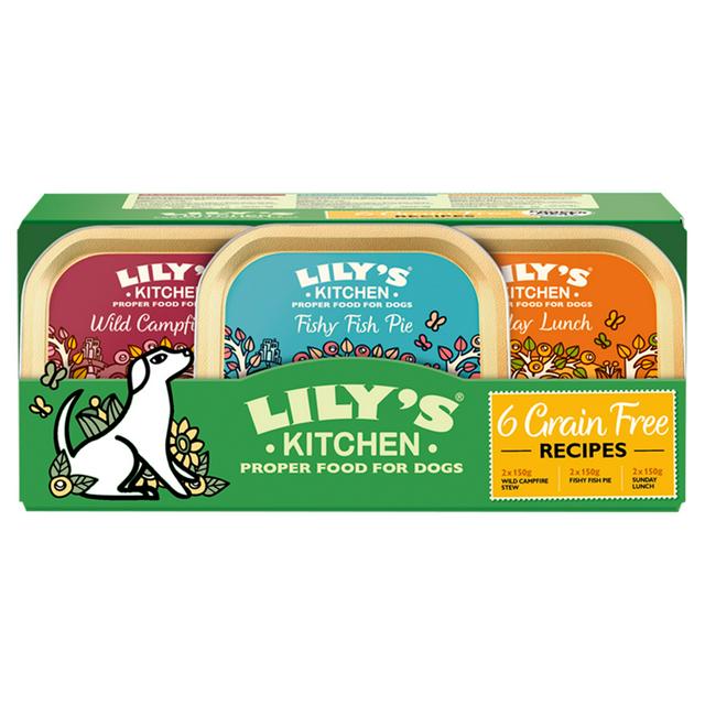 Lily's Kitchen Grain Free Multipack Wet Dog Food 6 x 150g - gallery image 1
