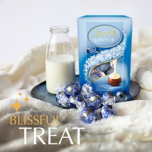 Lindt Lindor Milk & White Chocolate Truffles Box 200g - gallery image 5