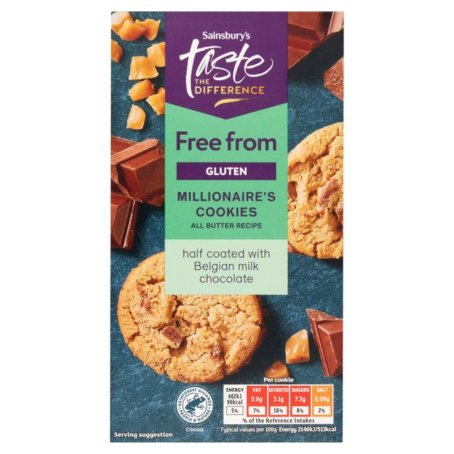 Taste the Difference Sainsbury's Free From 150g Millionaires Cookies, Taste the Difference