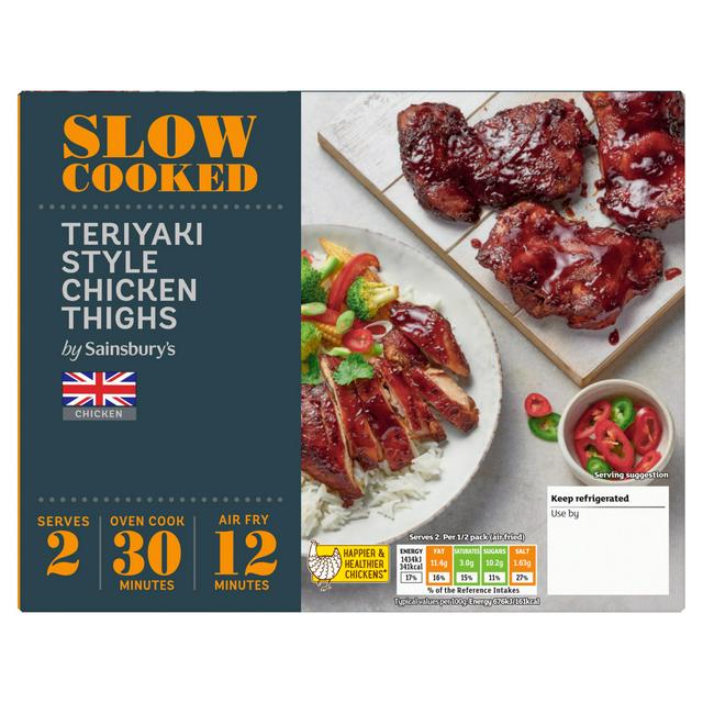 Sainsburys Sainsbury's Slow Cook Teriyaki British Chicken Thighs 490g (serves 2)